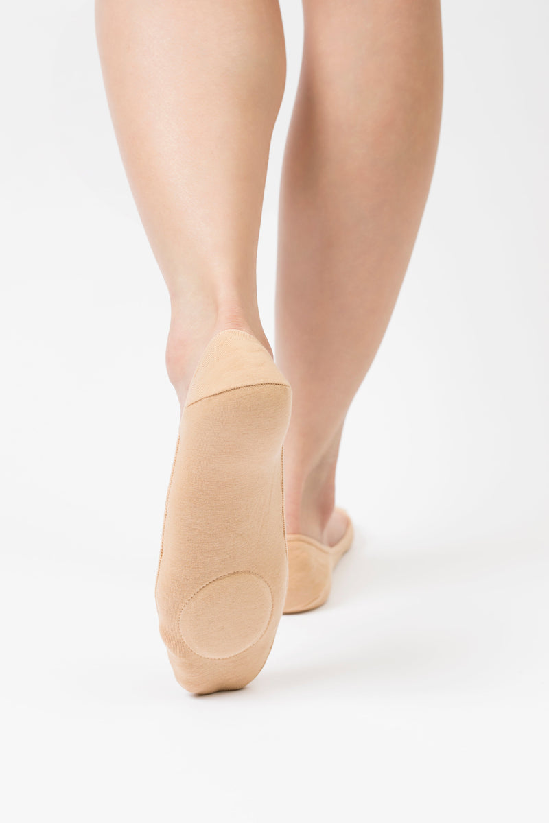 Cushioned Toe Support Pad No Show Socks | Beige or Black - CHERRYSTONEstyle