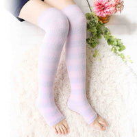 Refreshing Toeless Compression Socks | Over-the-knee | Lavender - CHERRYSTONE by MARKET TO JAPAN LLC