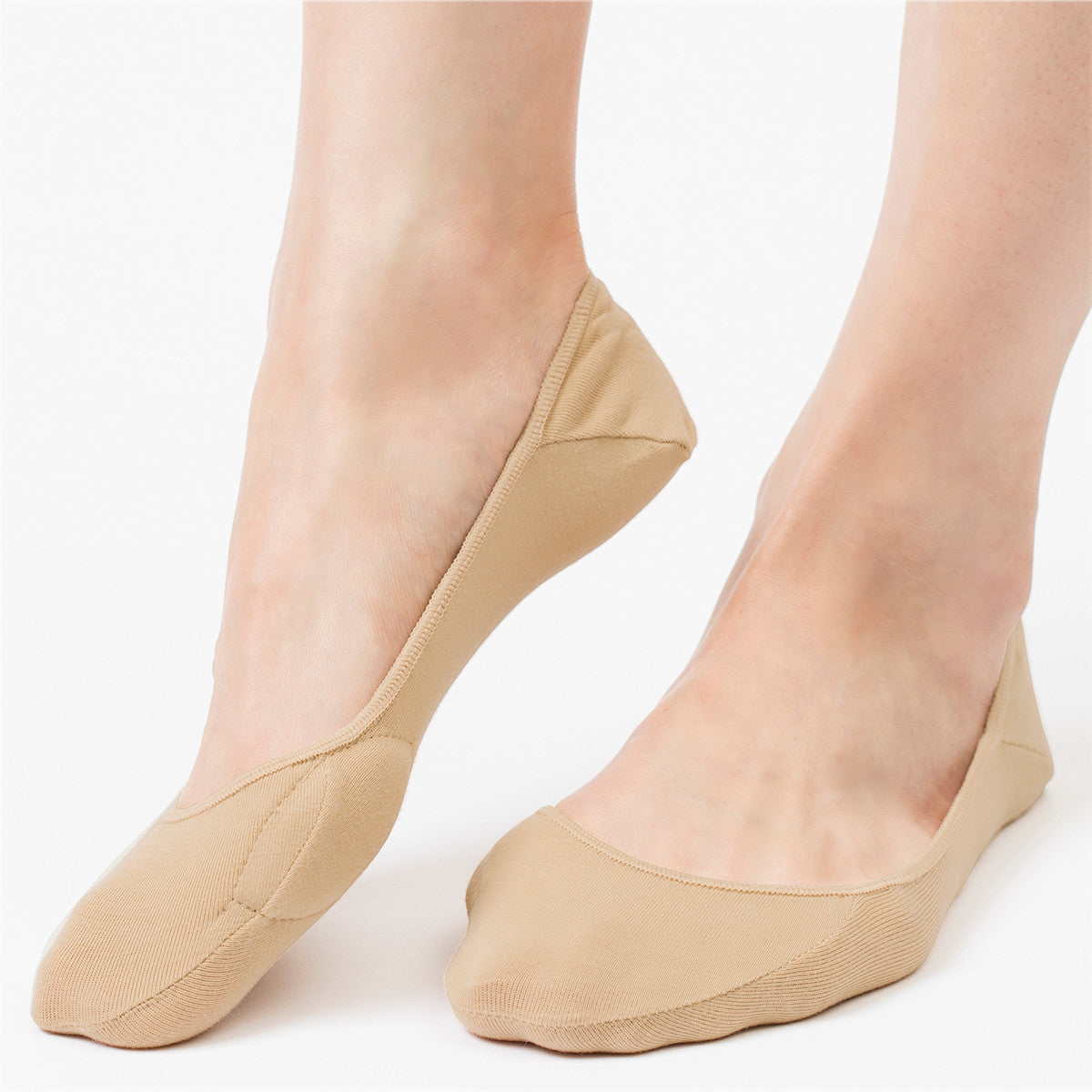 Cushioned Hallux Valgus Comfort Pad No Show Socks  | Beige or Black - CHERRYSTONEstyle