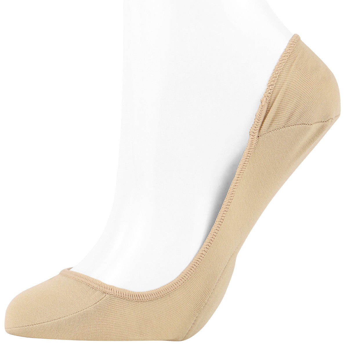 Cushioned Arch Support Pad No Show Socks | Beige or Black - CHERRYSTONEstyle