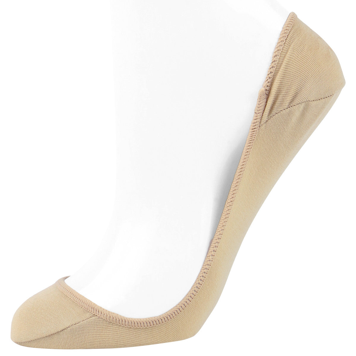 Cushioned Toe Support Pad No Show Socks | Beige or Black - CHERRYSTONEstyle