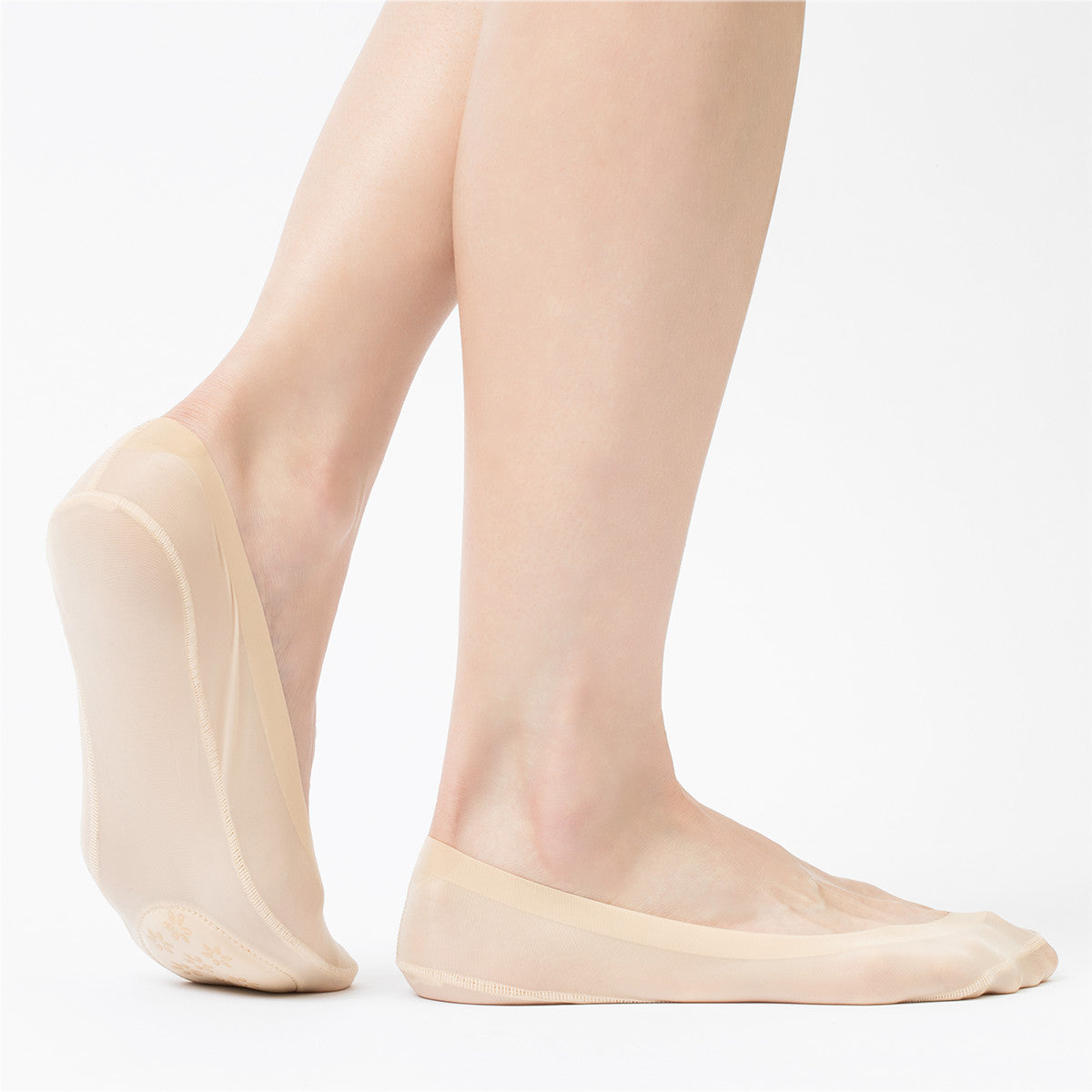 Cushioned Toe Support Pad Smooth No Show Socks  | Black - CHERRYSTONEstyle