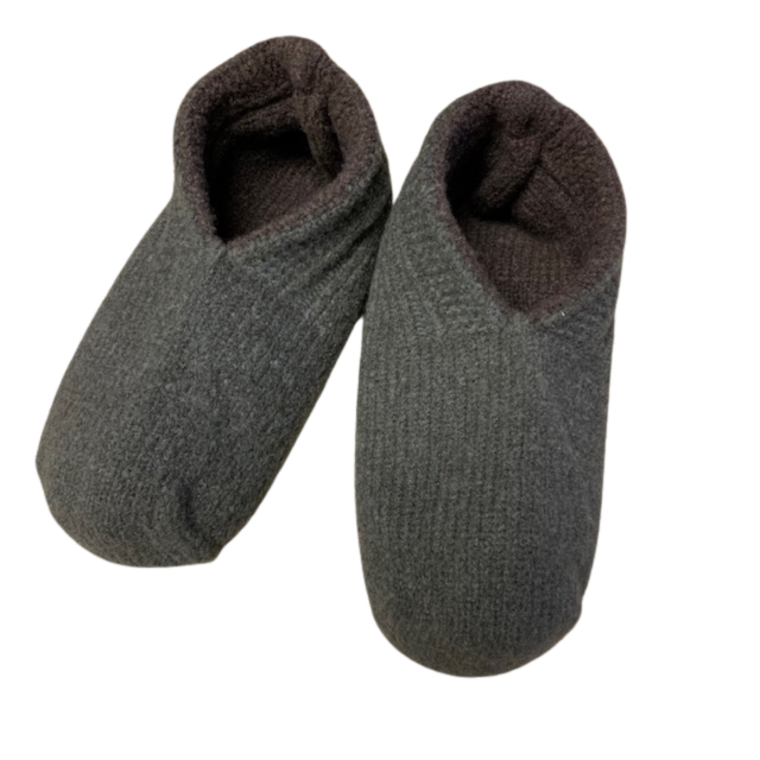 Thermal 3D Reversible Stretchable Slipper Socks |  Charcoal / Black - CHERRYSTONEstyle