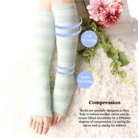 Refreshing Toeless Compression Socks | Knee-high | Pink - CHERRYSTONE by MARKET TO JAPAN LLC