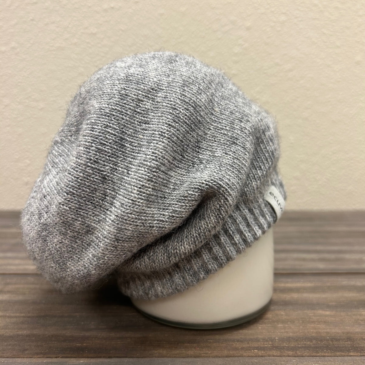 Recycled Wool-Blend Knit Beret | Kids 2-4T | Light Gray - CHERRYSTONEstyle