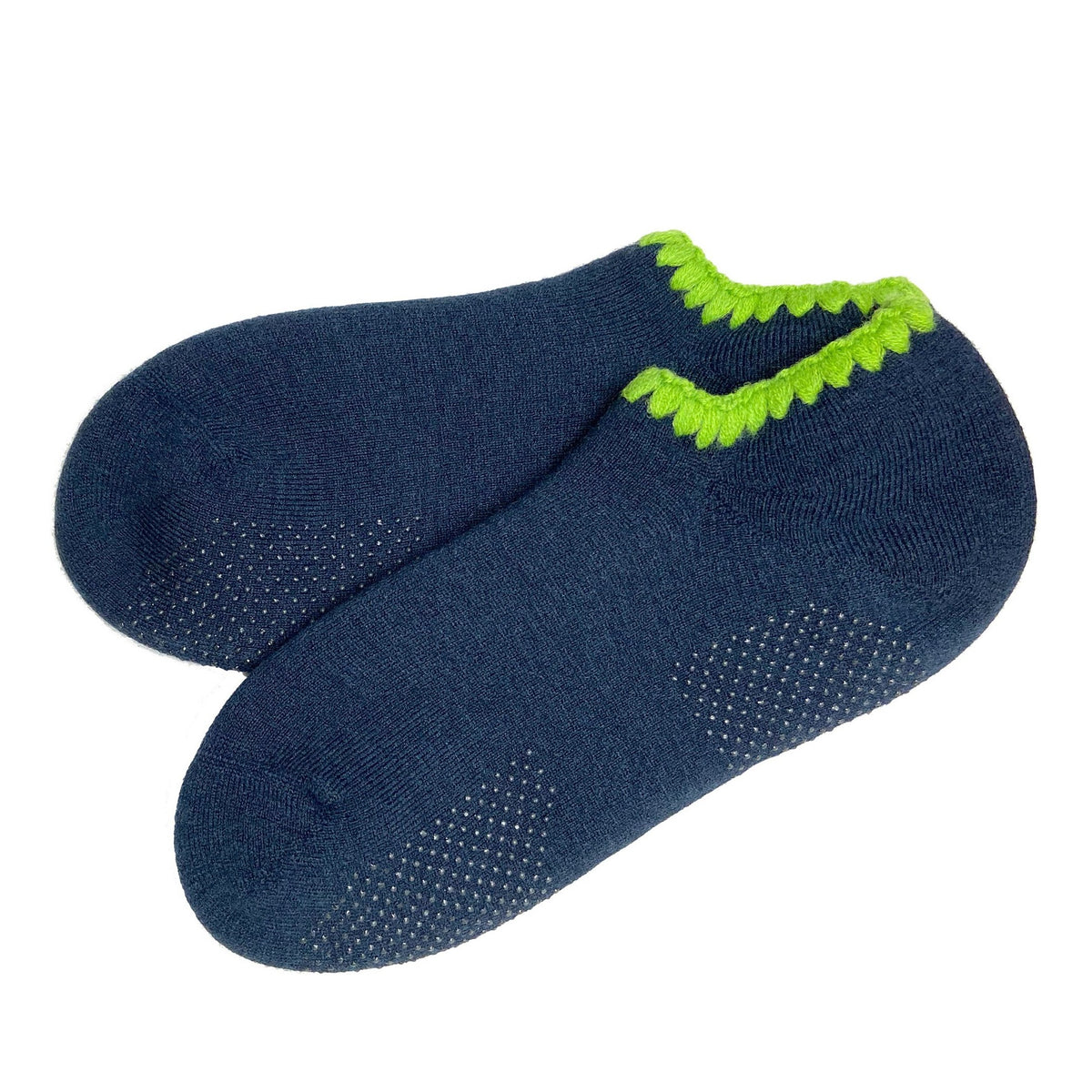 CHERRYSTONE® Slipper Socks with Grips | Size Large | Midnight Blue - CHERRYSTONE by MARKET TO JAPAN LLC