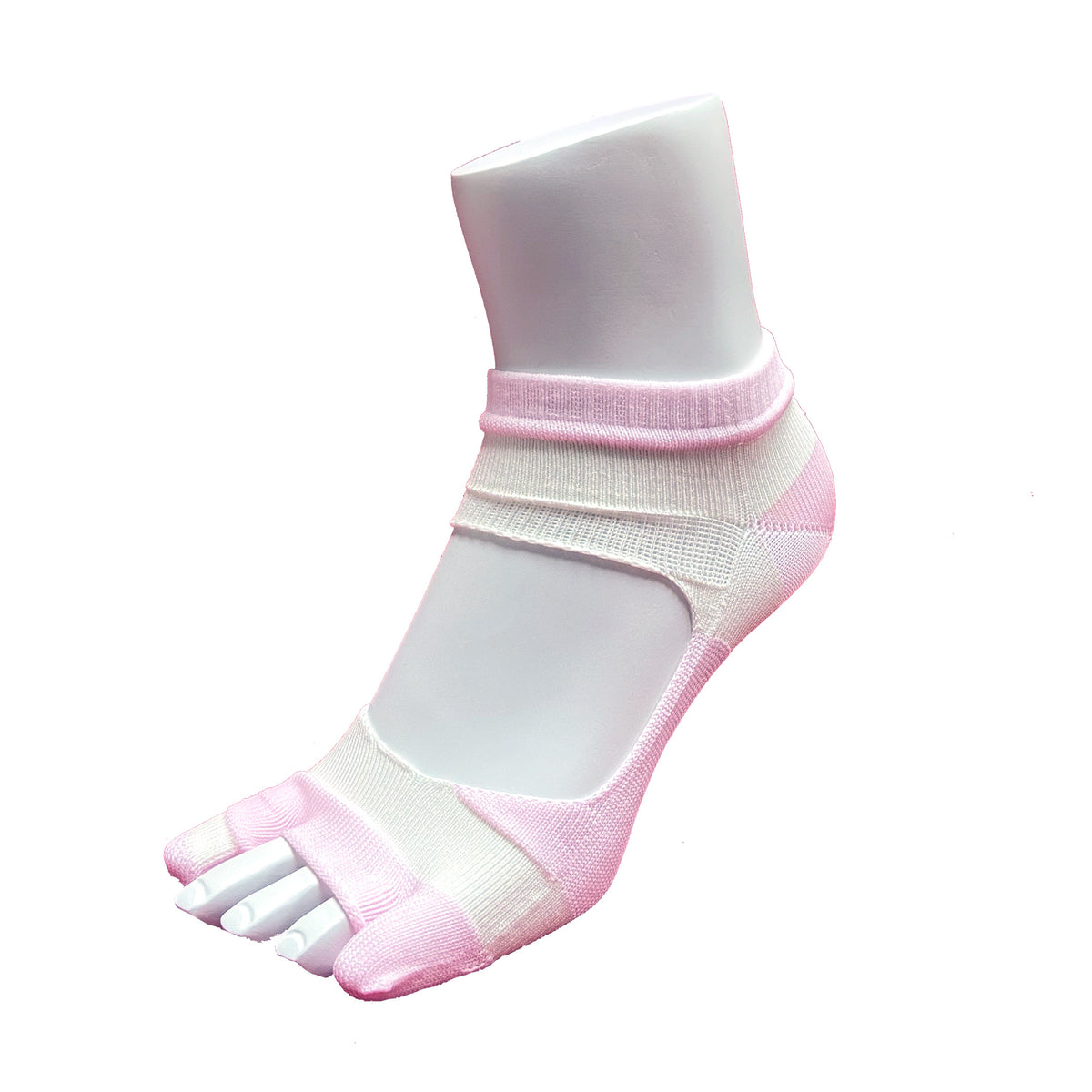 Bunion Support Foot Care Socks | White/Pink - CHERRYSTONE by MARKET TO JAPAN LLC