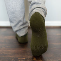 CHERRYSTONE® Slipper Socks with Grips | Size Large | *NEW!* Forest Green - CHERRYSTONE by MARKET TO JAPAN LLC