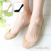 *SPECIAL DEAL! * 2 PAIRS |  Cushioned Hallux Valgus Comfort Pad No Show Socks   | Beige and Black - CHERRYSTONEstyle