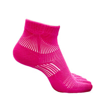 5 Toes Arch Support Ankle Running Socks with Grips for Women | Pink - CHERRYSTONE by MARKET TO JAPAN LLC