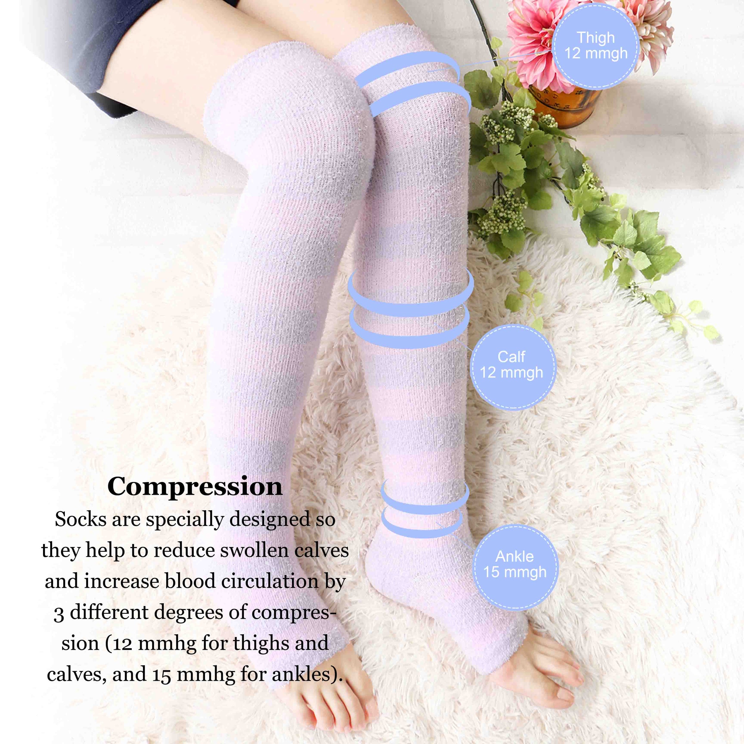 Refreshing Toeless Compression Socks 
-CHERRYSTONEstyle