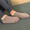 ** Matching His and Her Socks!!** CHERRYSTONE® Slipper Socks Set of 2 Pairs Couple Socks | Angora and Wool Blend with Grips | Size Medium and Large | Gray - CHERRYSTONEstyle